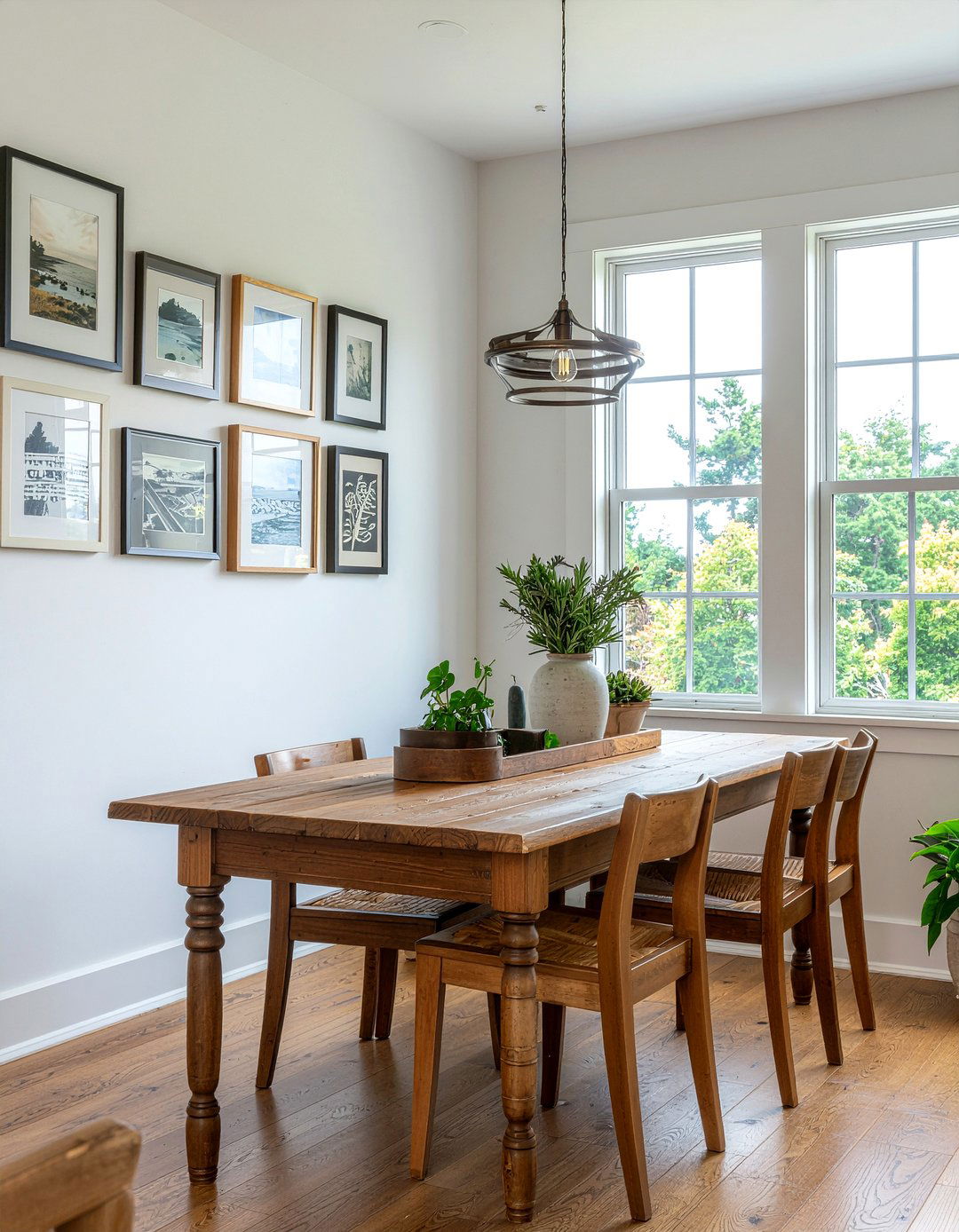 Eclectic Art Mix - 30 dining room picture rail ideas