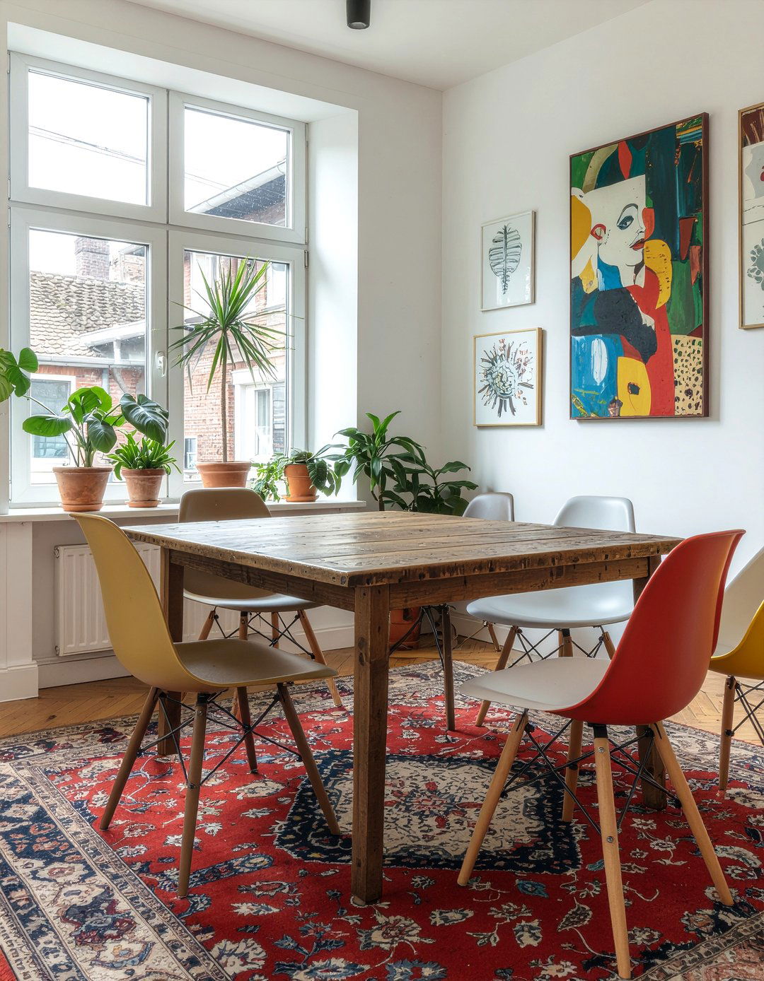 Eclectic Dining Furniture - 30 bay window dining ideas