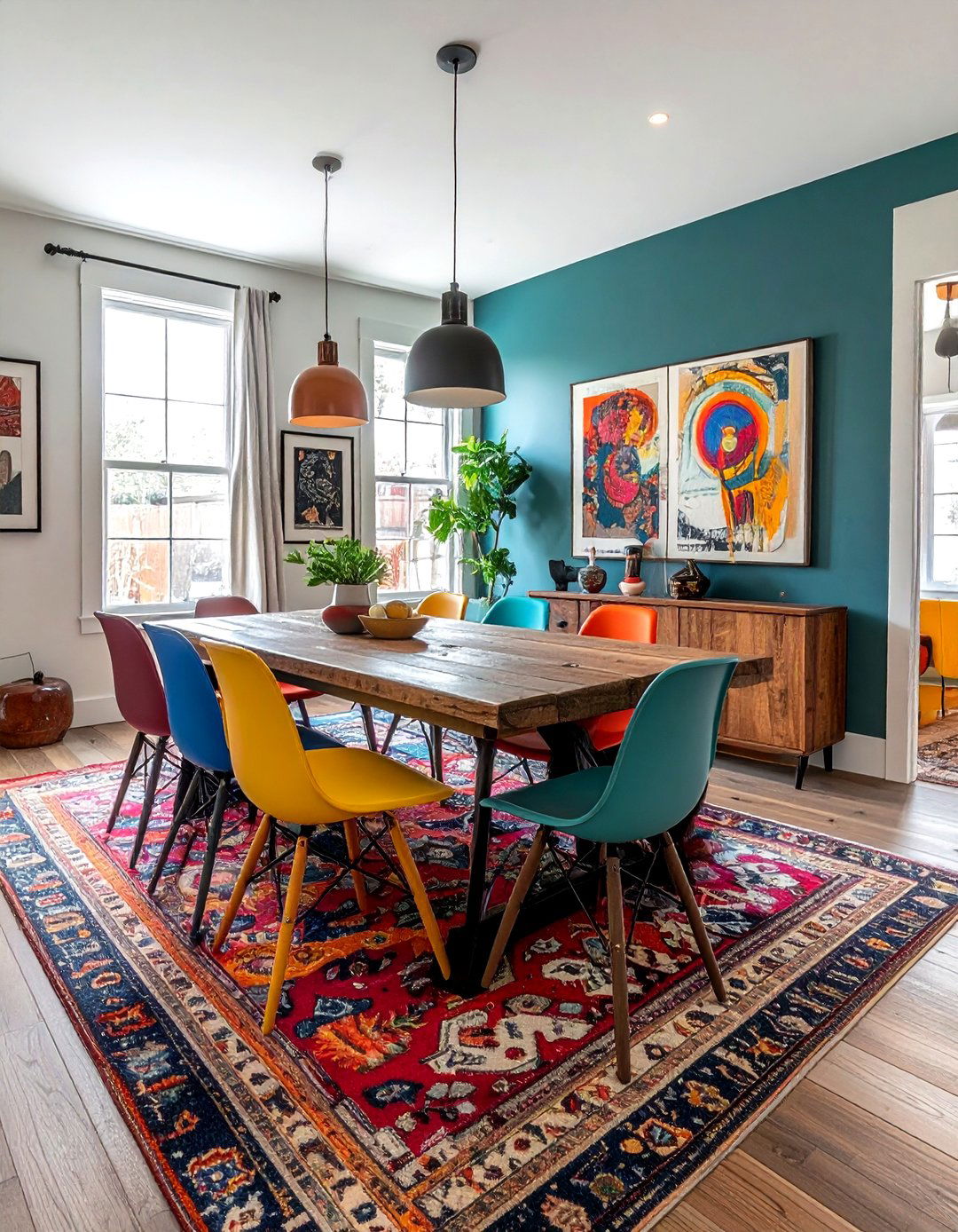 Eclectic Dining Room - 30 attention-grabbing dining room ideas