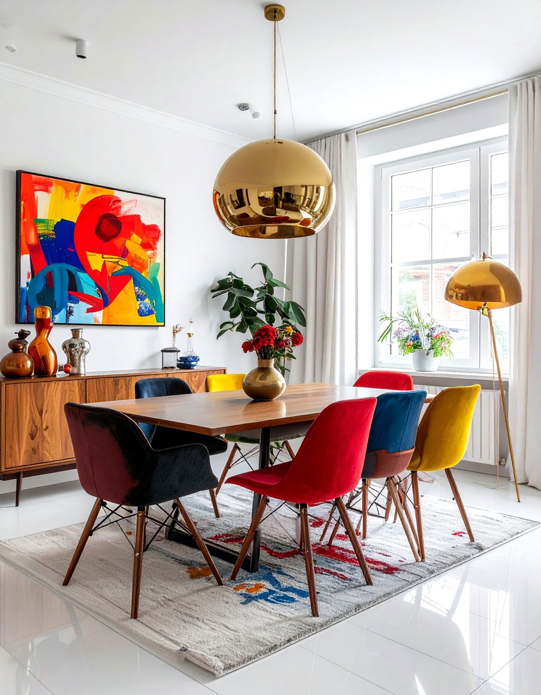 Eclectic Dining Room - 30 cozy evening dining room ideas