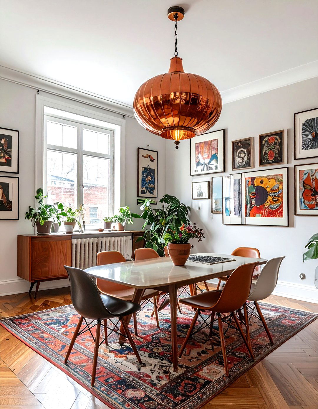 Eclectic Dining Room - 30 lantern chandelier dining room ideas