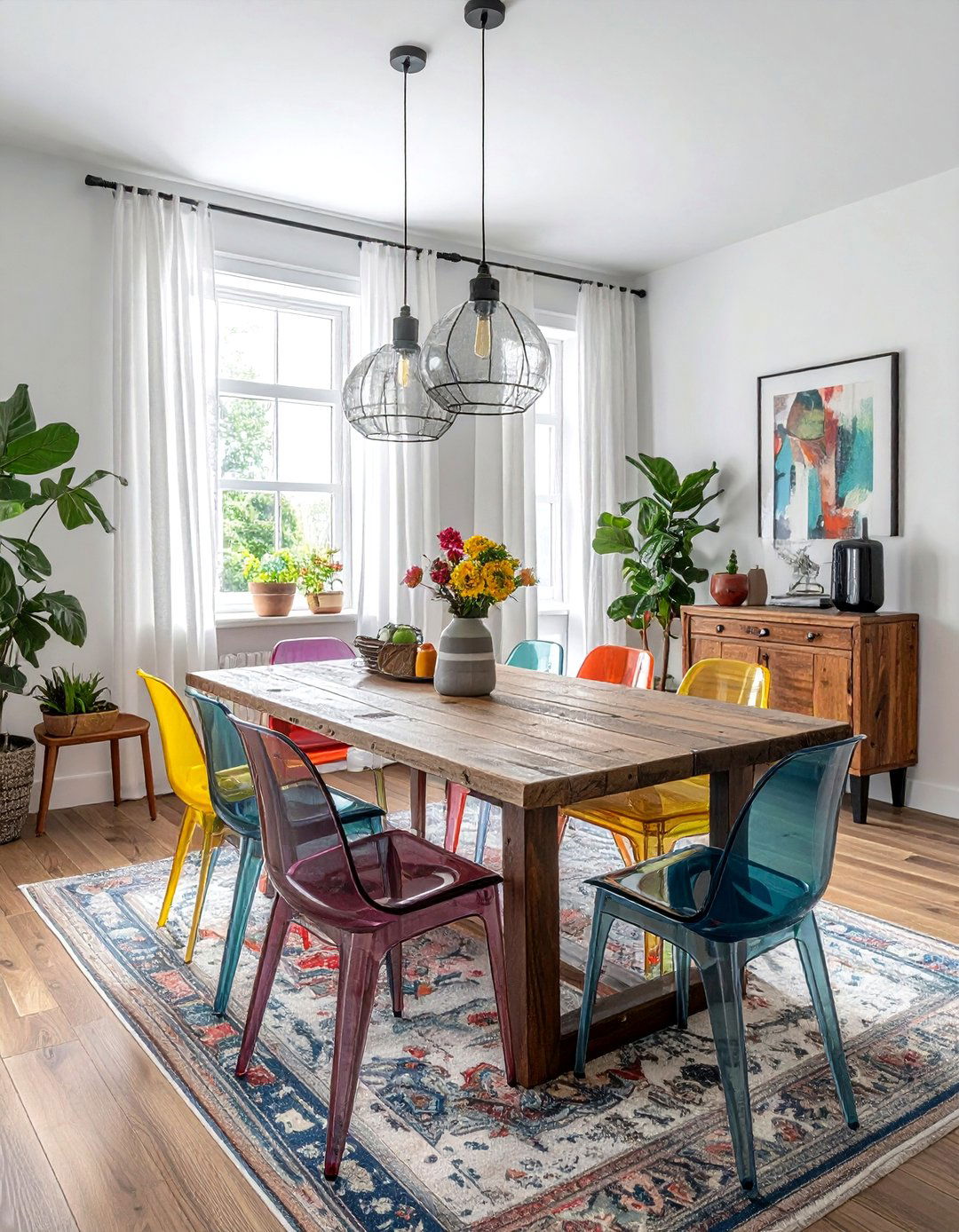 Eclectic Dining Room - 30 tailored dining room ideas