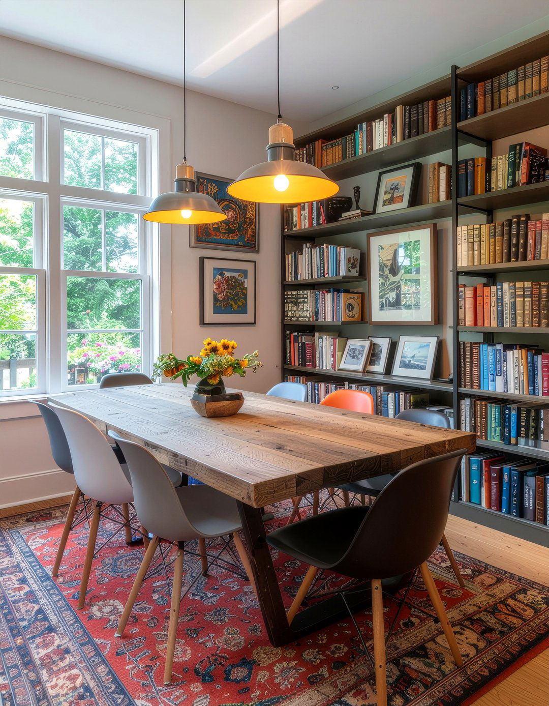 Eclectic Dining Room Library - 30 dining room library combo ideas