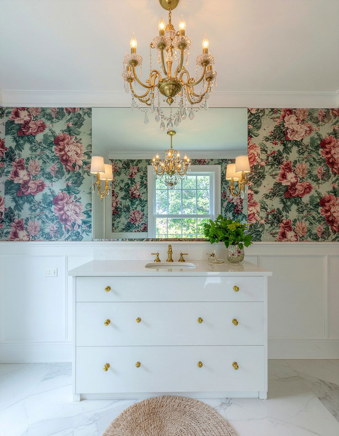 Eclectic Glam Bathroom - 30 bathroom style mixing ideas