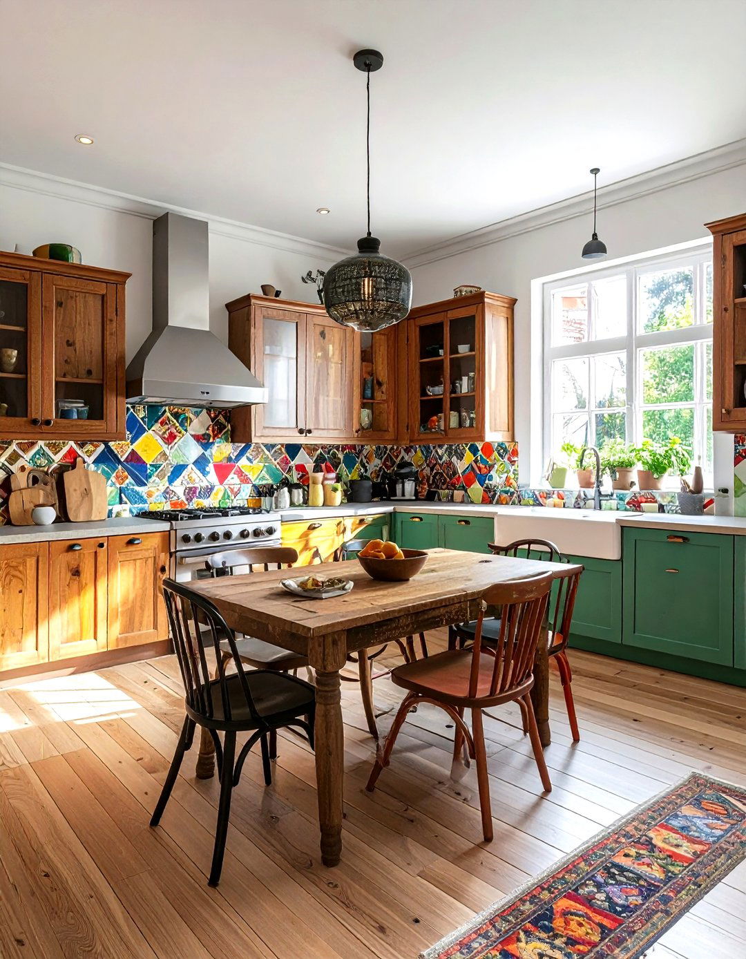 Eclectic Kitchen Mismatched Furniture - 30 kitchen furniture layout