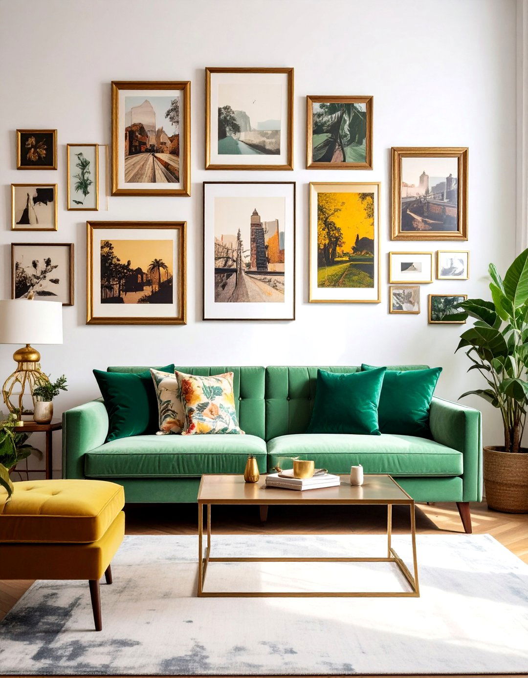 Eclectic Living Room Wall - 30 photo wall ideas