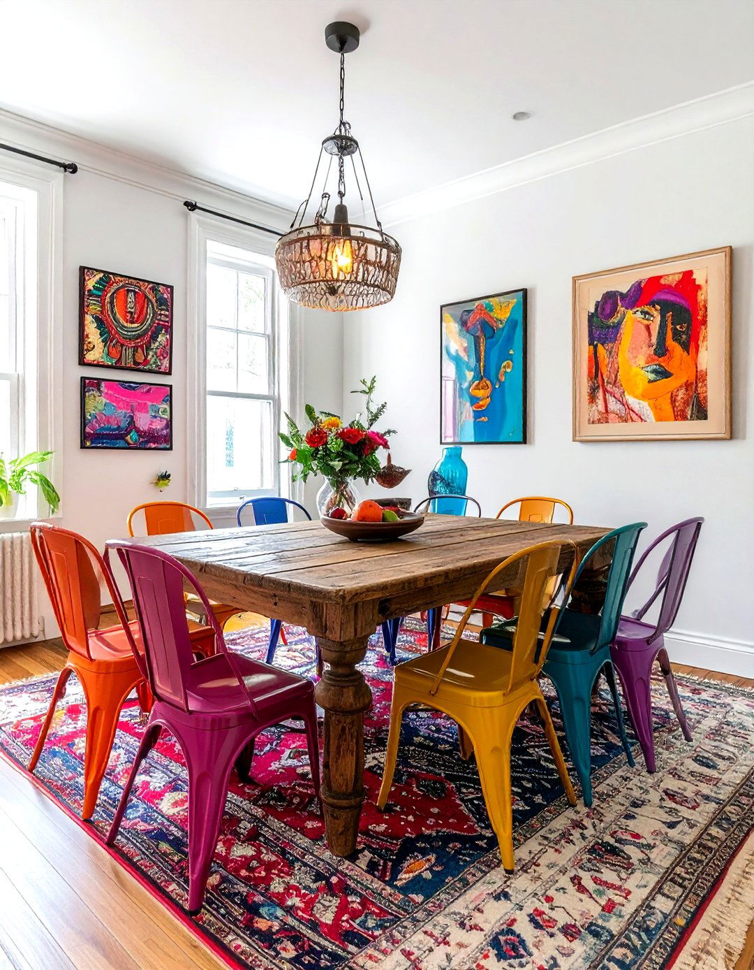 Eclectic Mix Of Old And New Chairs - 30 inherited dining room ideas