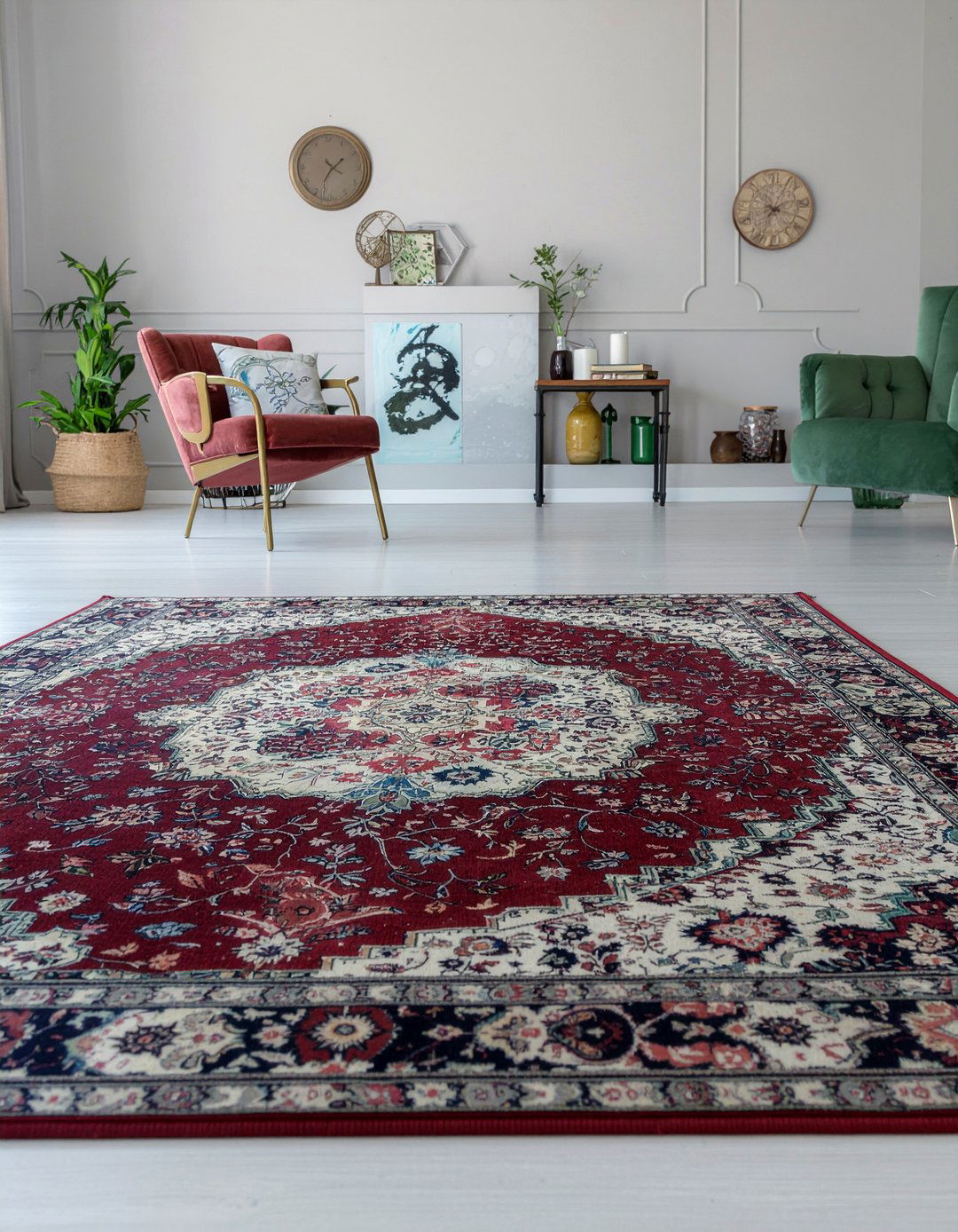 Eclectic Persian Rug Living Room - 30 living room Persian rugs