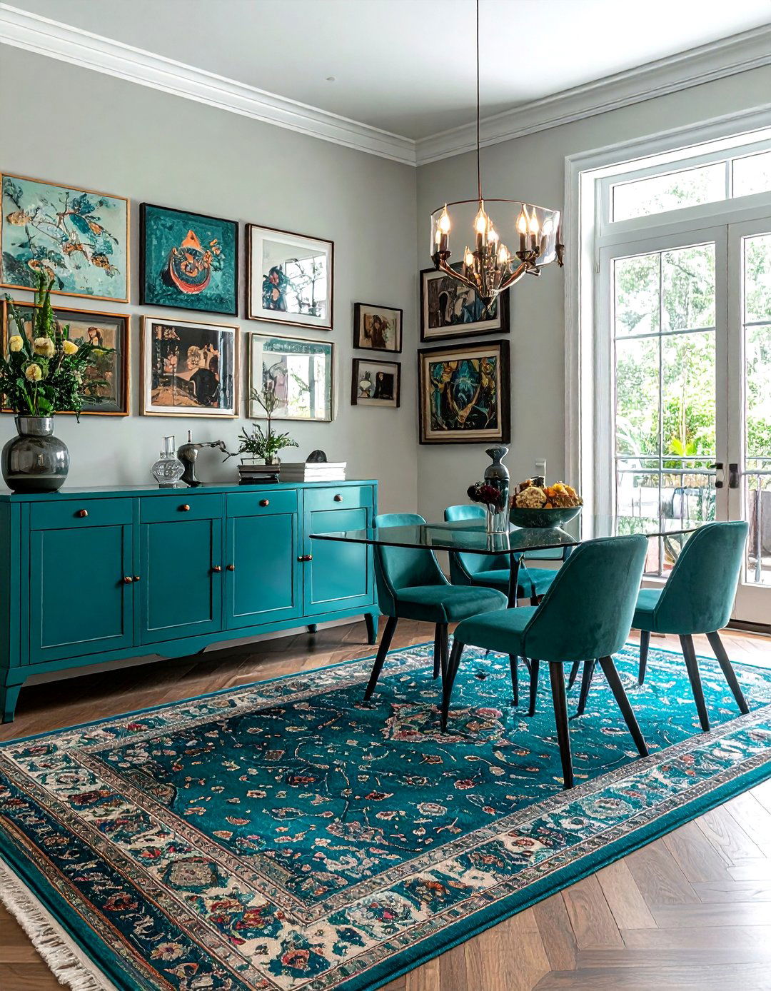 30 Gorgeous Cool Teal Dining Room Ideas for Stylish Eating