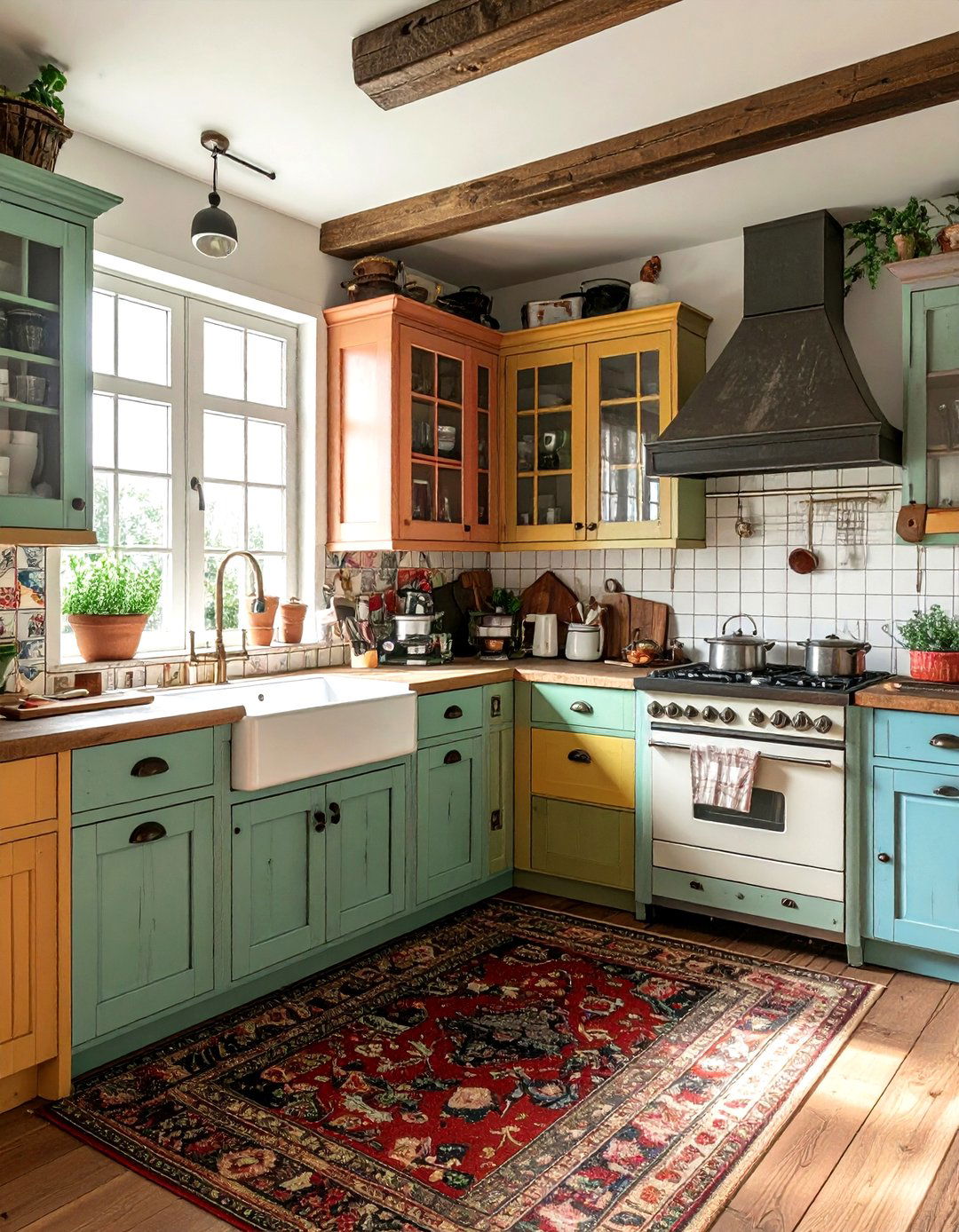 Eclectic Vintage Kitchen - 30 kitchen personality ideas