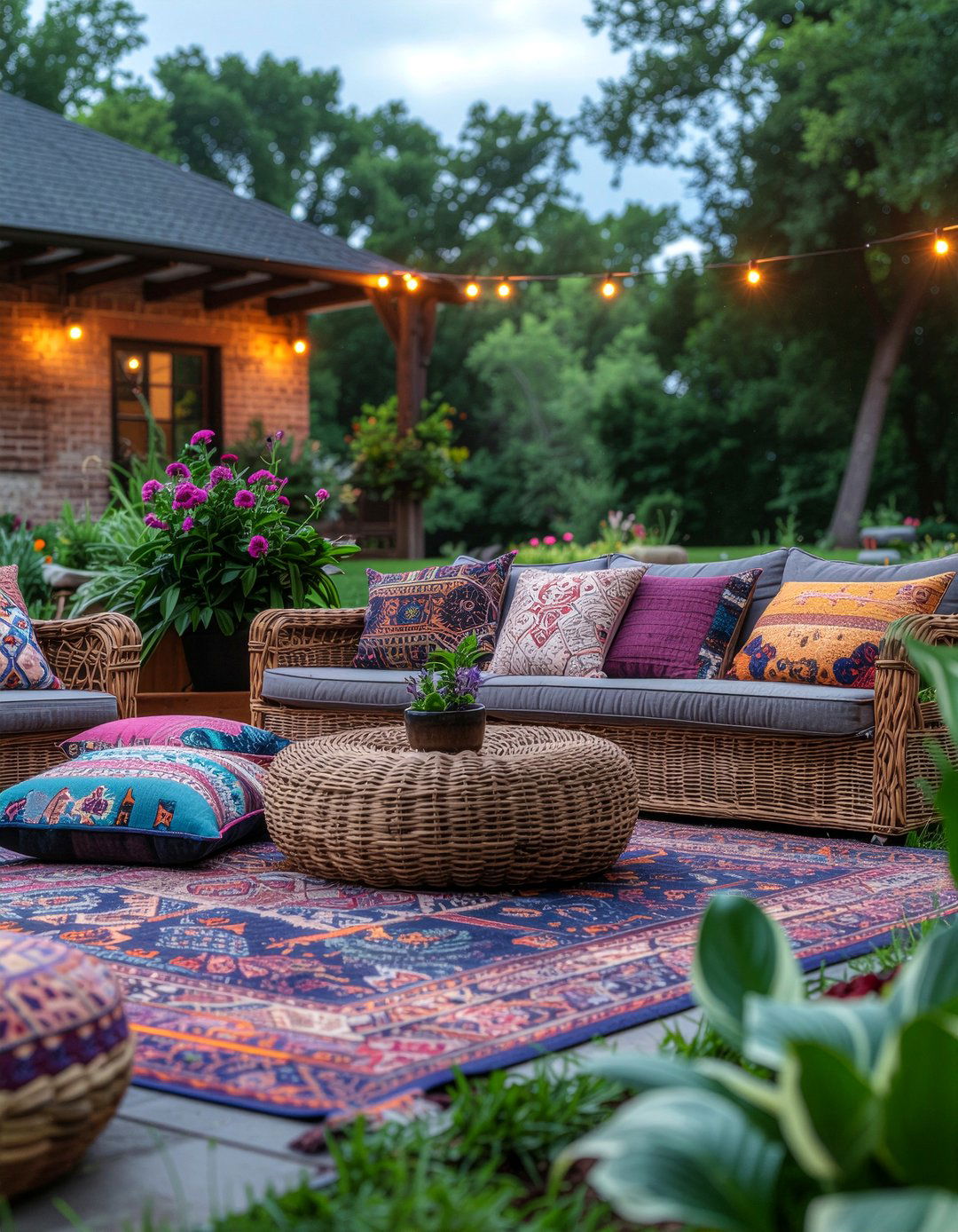 Eclectic boho patio - 30 everyday decor ideas