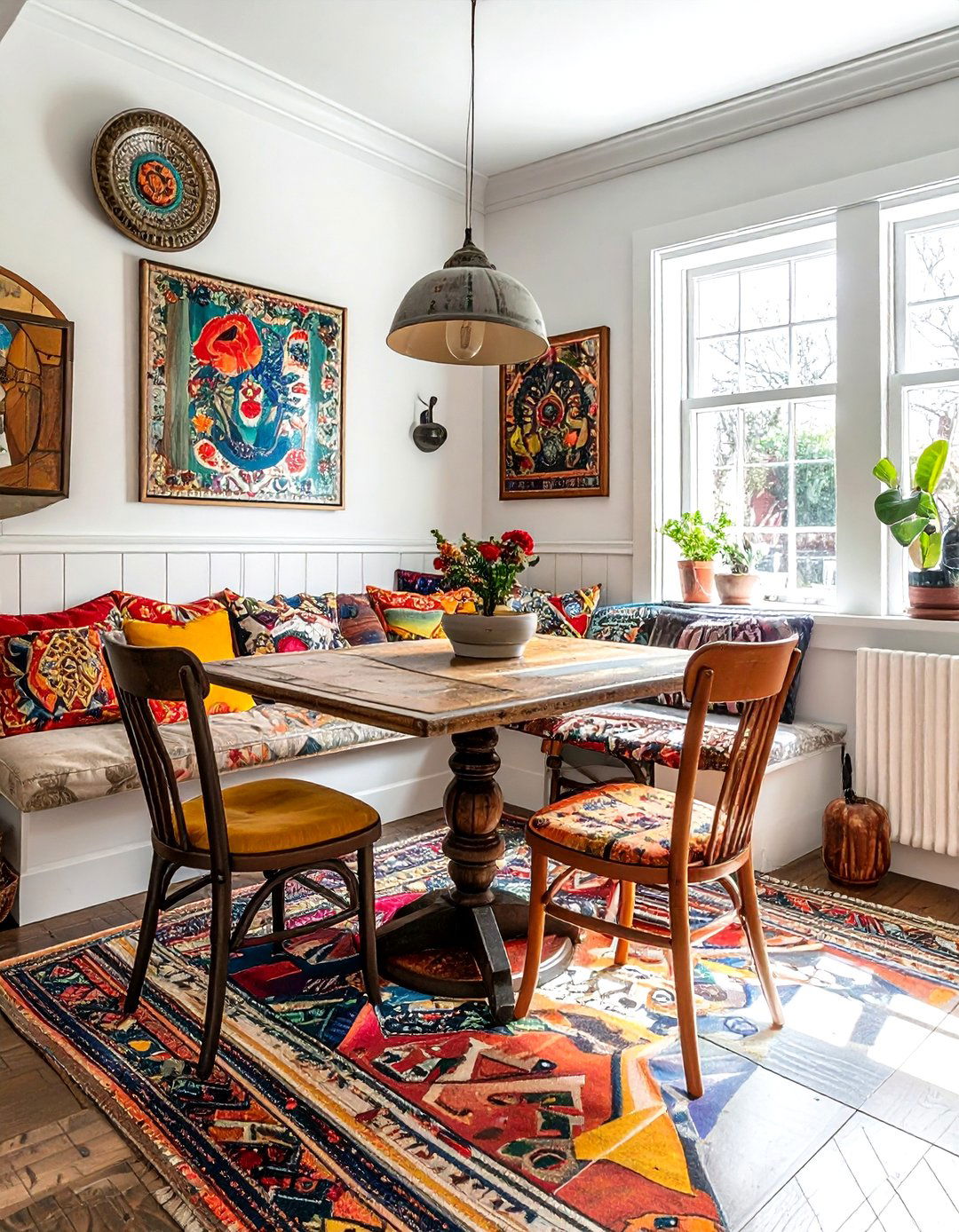 Eclectic breakfast nook - 30 ideal decor ideas