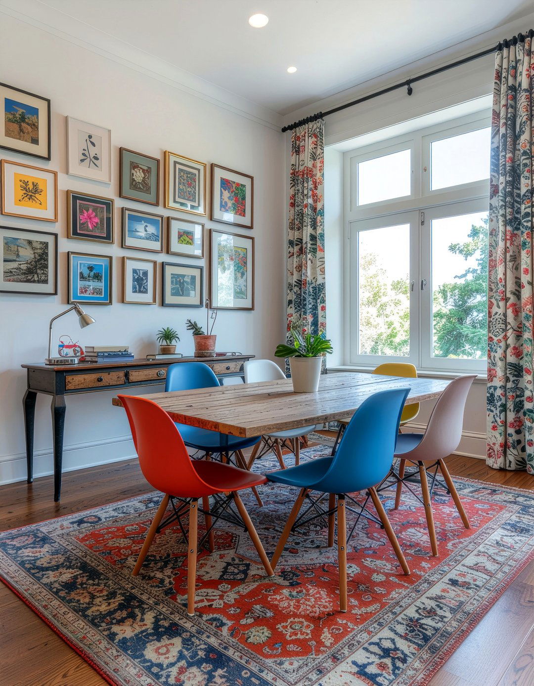 Eclectic dining room office - 30 dining room office combo ideas