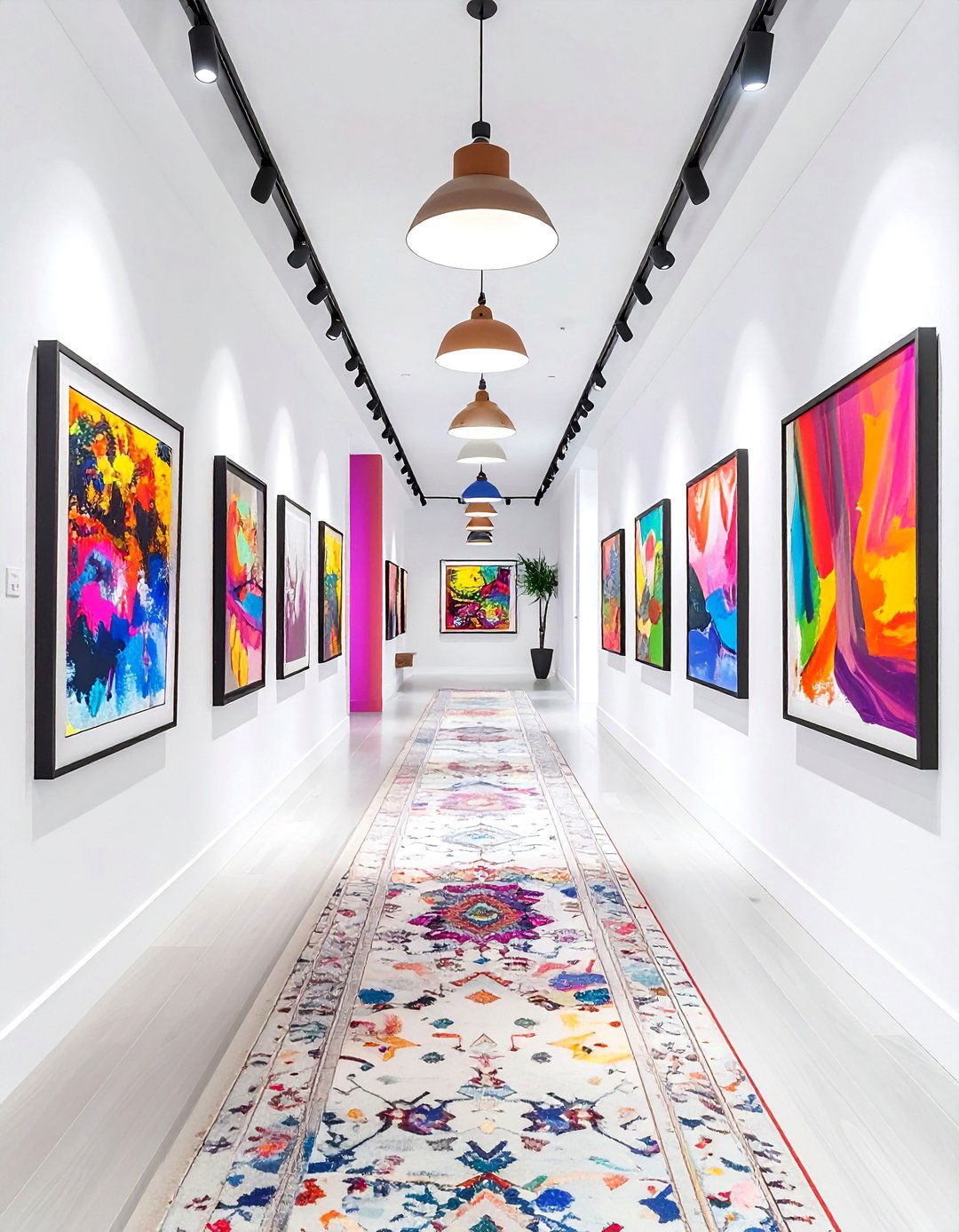 Eclectic gallery hallway - 30 unique decor ideas