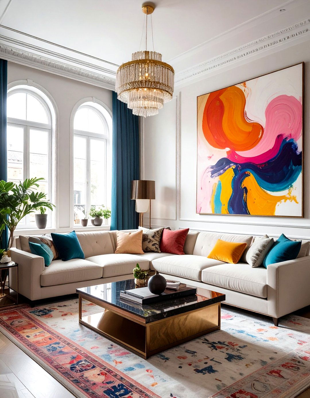 Eclectic luxury living room - 30 high-end living room ideas
