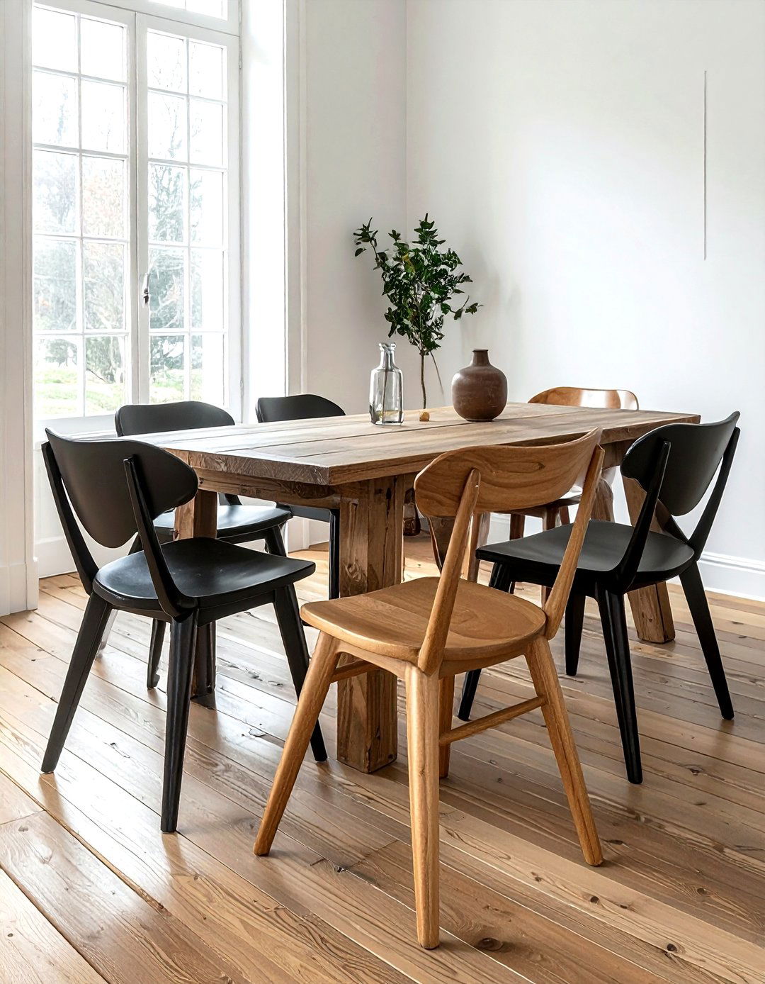 Eclectic wishbone chair mix - 30 wishbone dining chair ideas