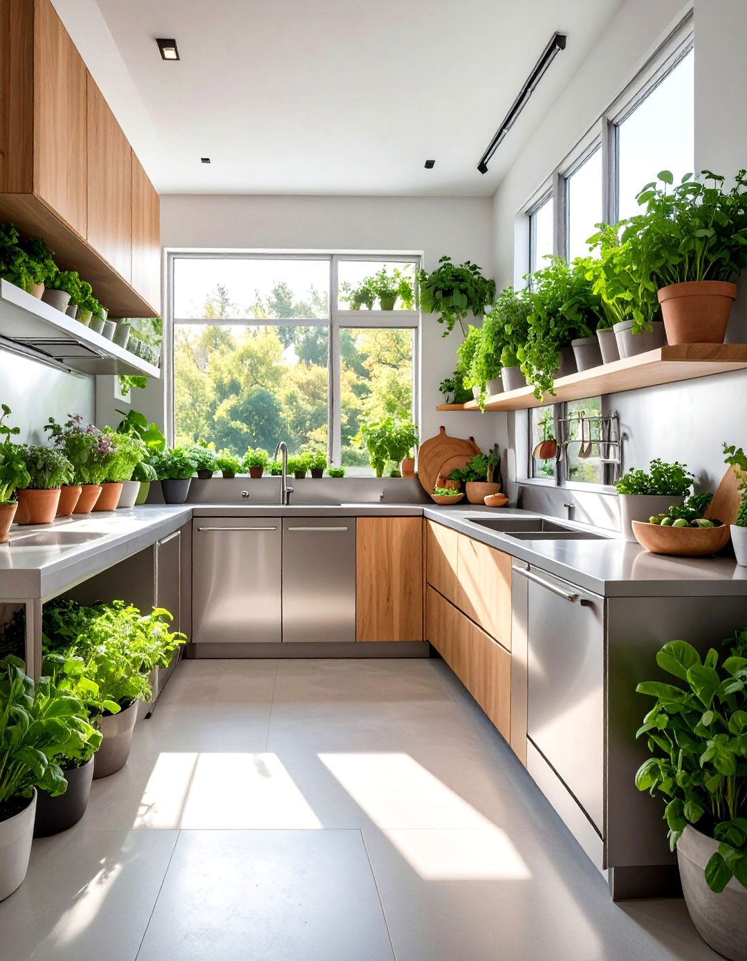 Eco friendly kitchen stainless steel - 30 stainless steel countertop kitchen ideas