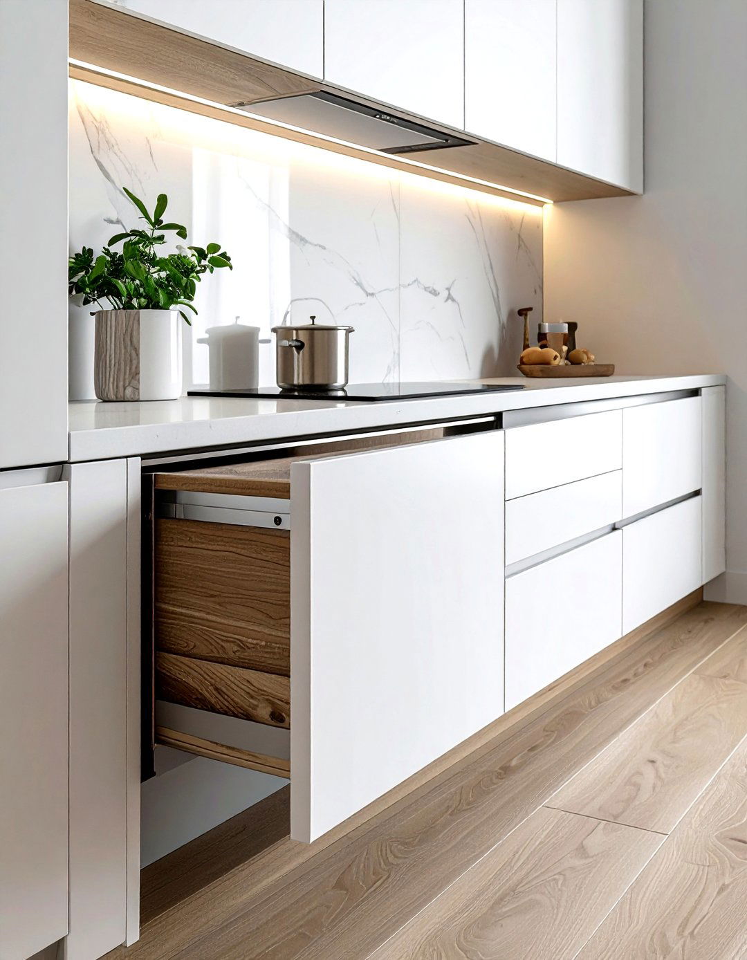 Edge Pull Kitchen Hardware - 30 kitchen hardware ideas