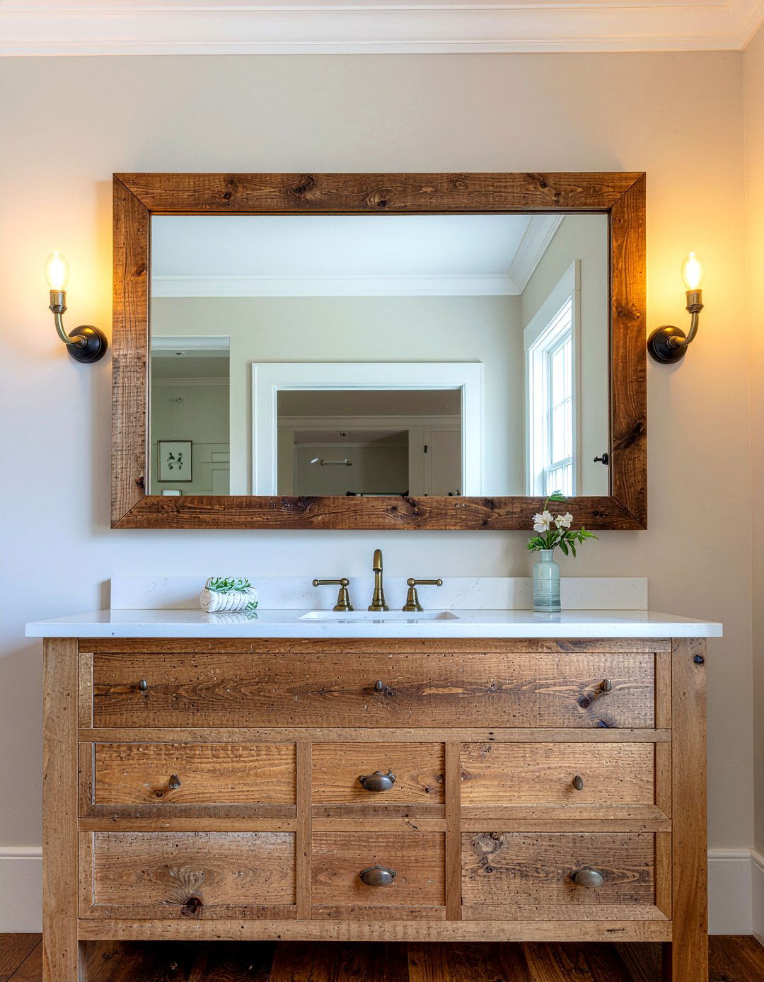 Edison bulb vanity light - 30 bathroom accent lighting ideas