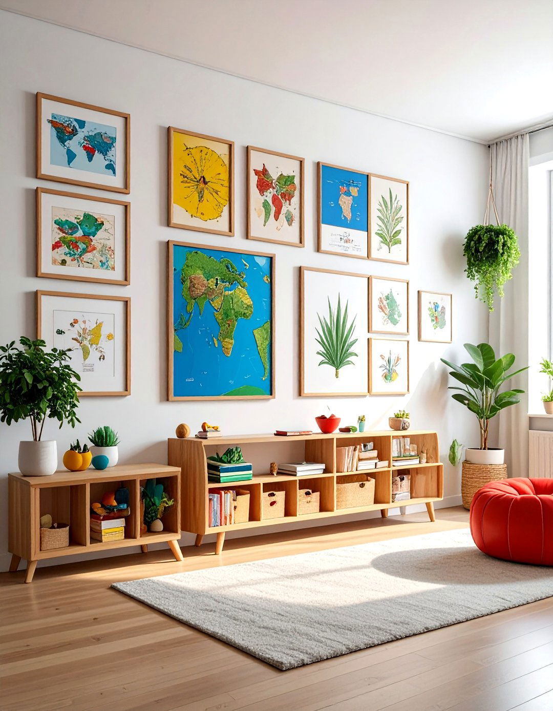 Educational wall art - 30 playroom decor ideas
