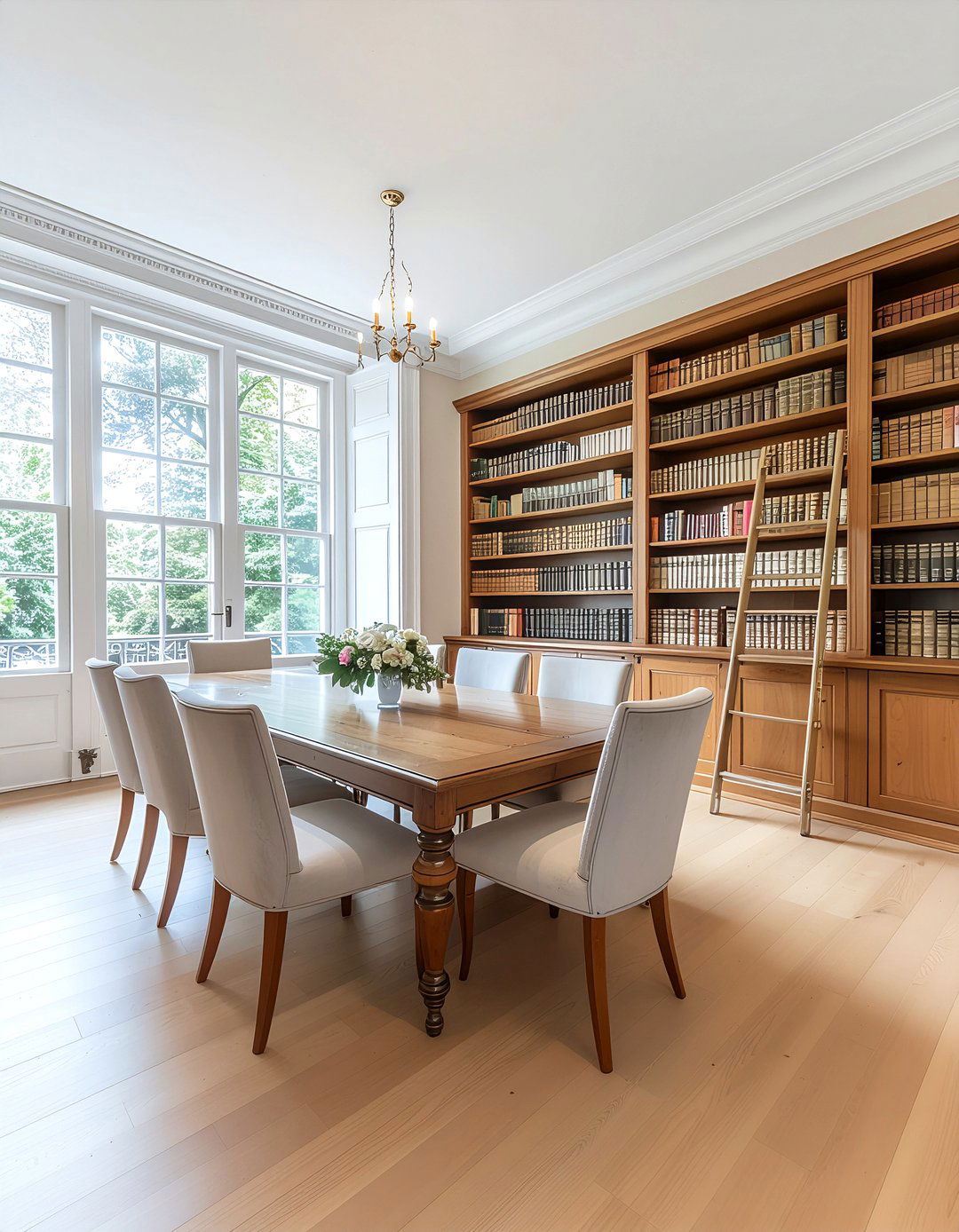 Edwardian dining room library wall - 30 Edwardian dining room ideas