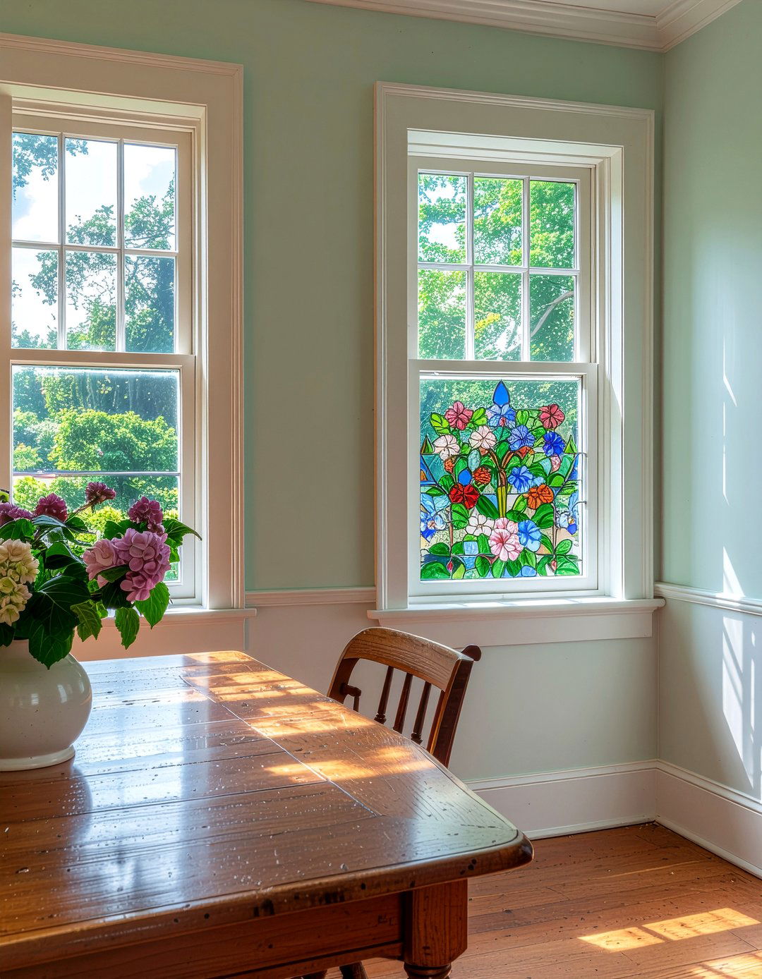 Edwardian dining room stained glass - 30 Edwardian dining room ideas