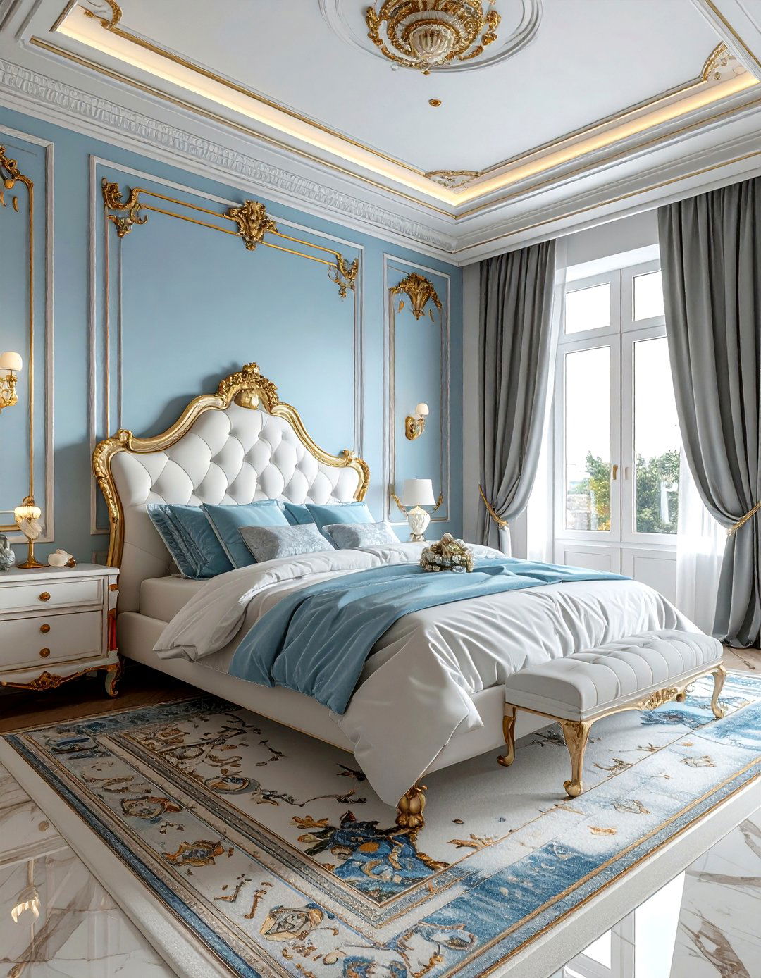 Egg And Dart Trim - 30 bedroom molding ideas