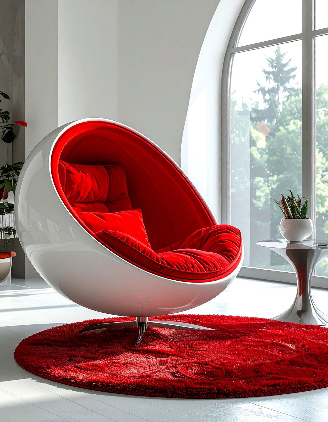 Egg Chair - 30 bedroom reading nook ideas