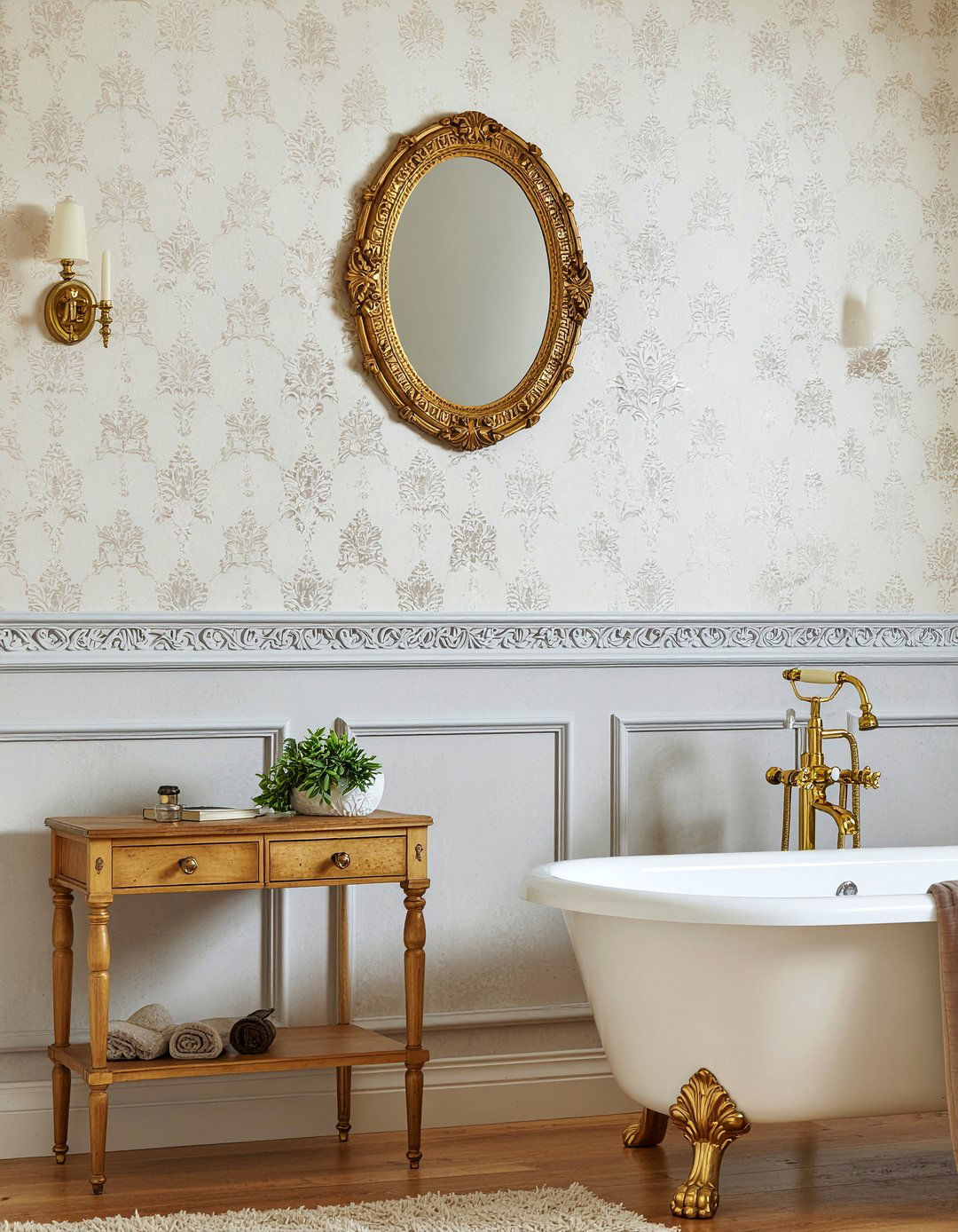 Egg and Dart Molding Bathroom - 30 bathroom molding ideas