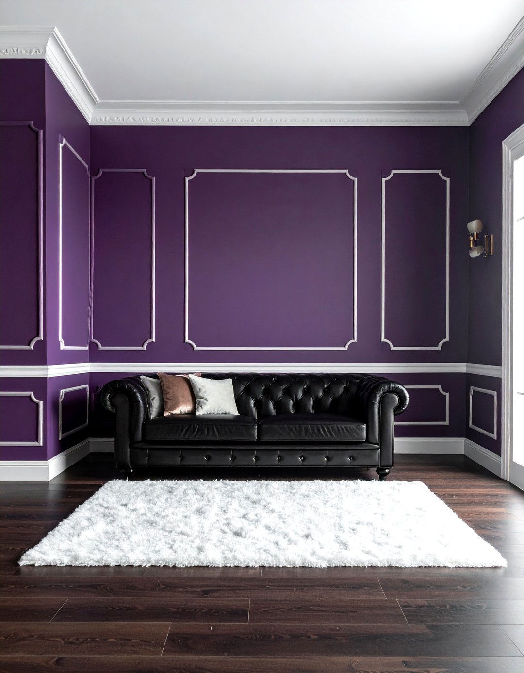 Eggplant purple living room - 30 purple living room ideas