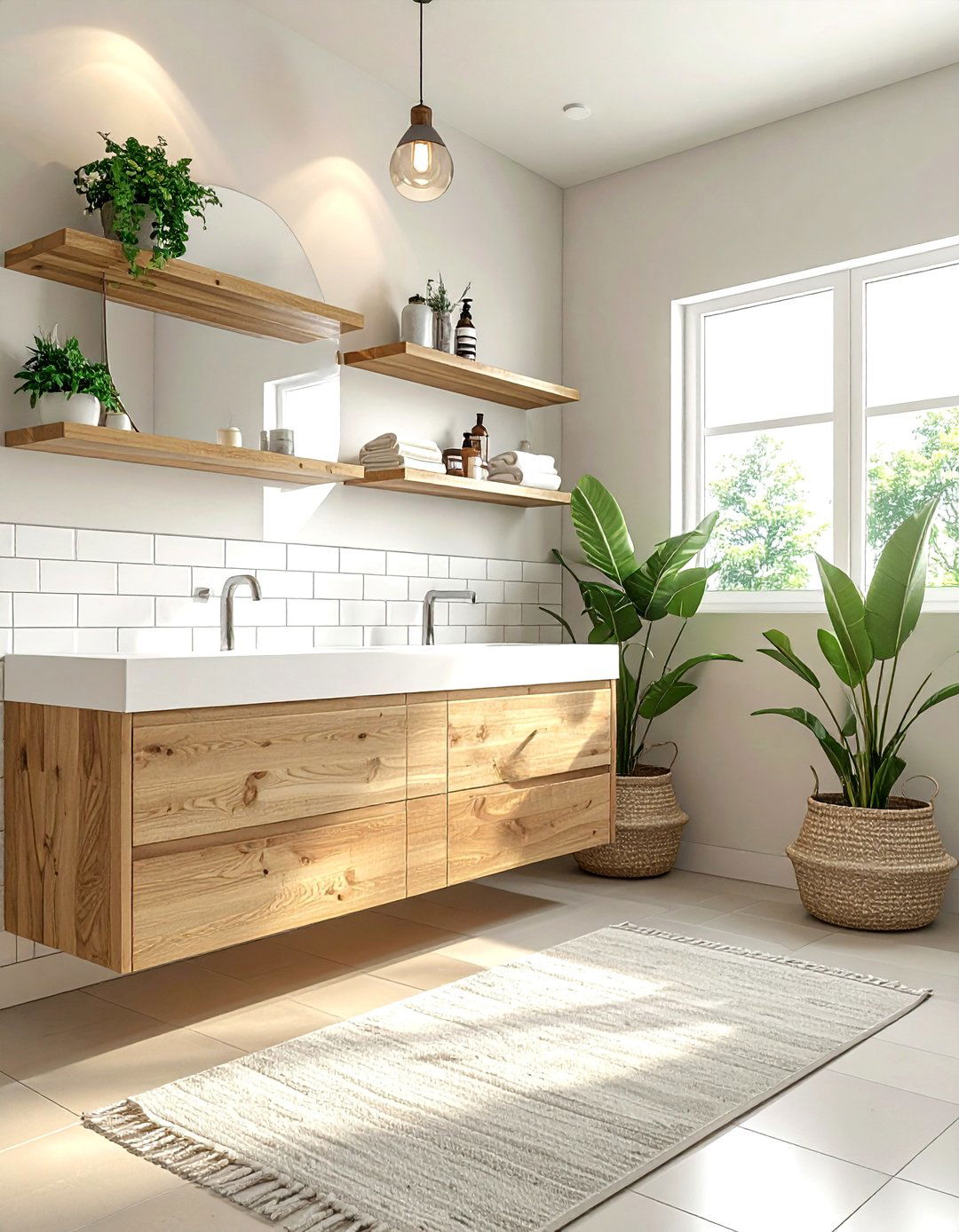 Eggshell bathroom paint - 30 off-white bathroom ideas