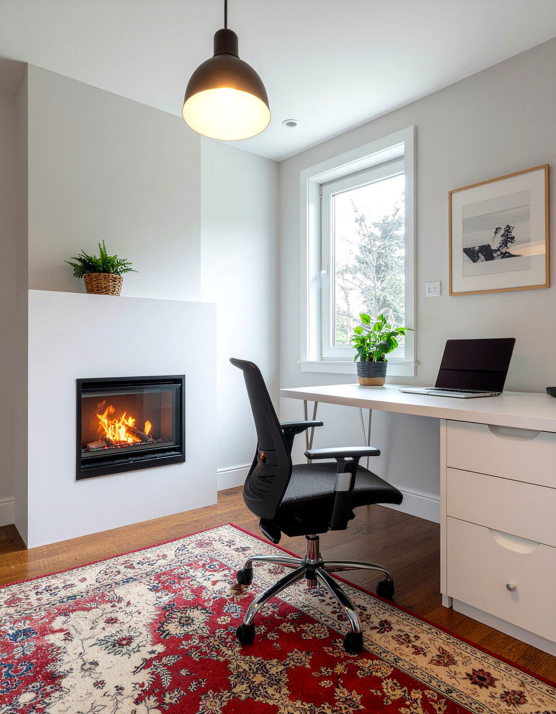 Electric Fireplace Bedroom Office Combo - 30 bedroom electric fireplace ideas