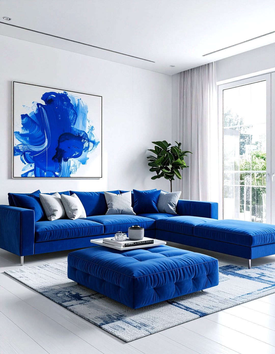 30 Minimalist Blue Living Room Ideas for a Cool Aesthetic