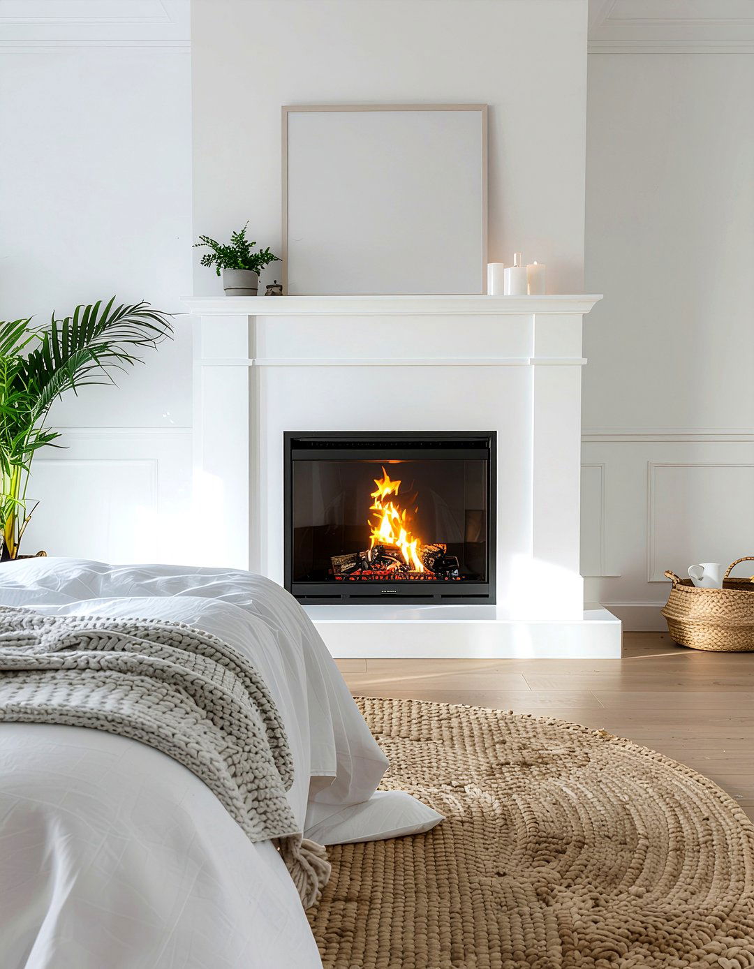 Electric fireplace in bedroom - 30 electric fireplace ideas