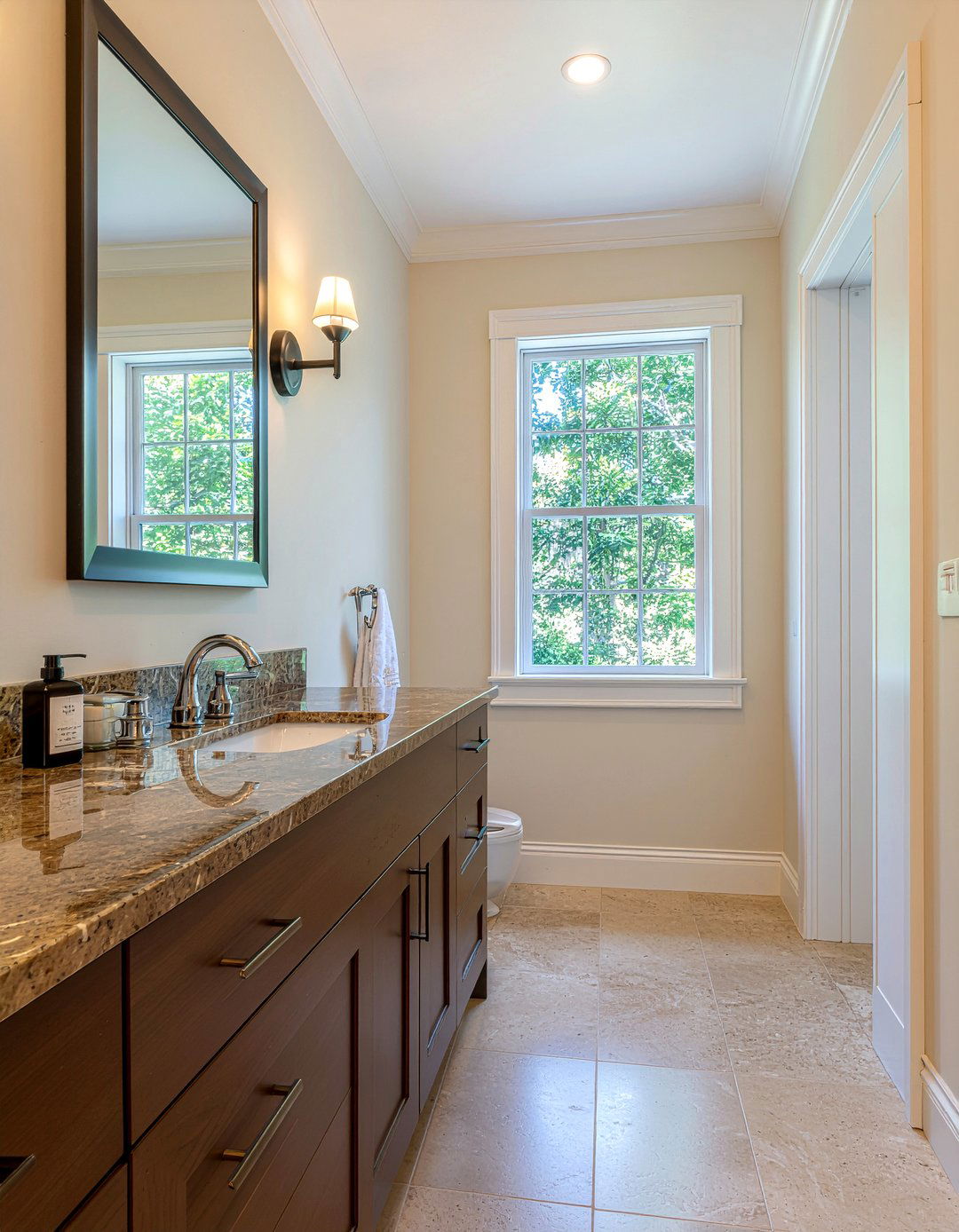 Elegant Brown Quartzite Bathroom - 30 quartzite bathroom ideas