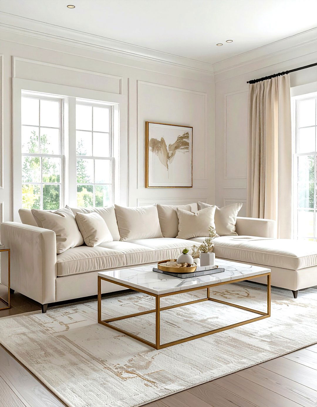 Elegant cream farmhouse living room - 30 farmhouse cream living room ideas