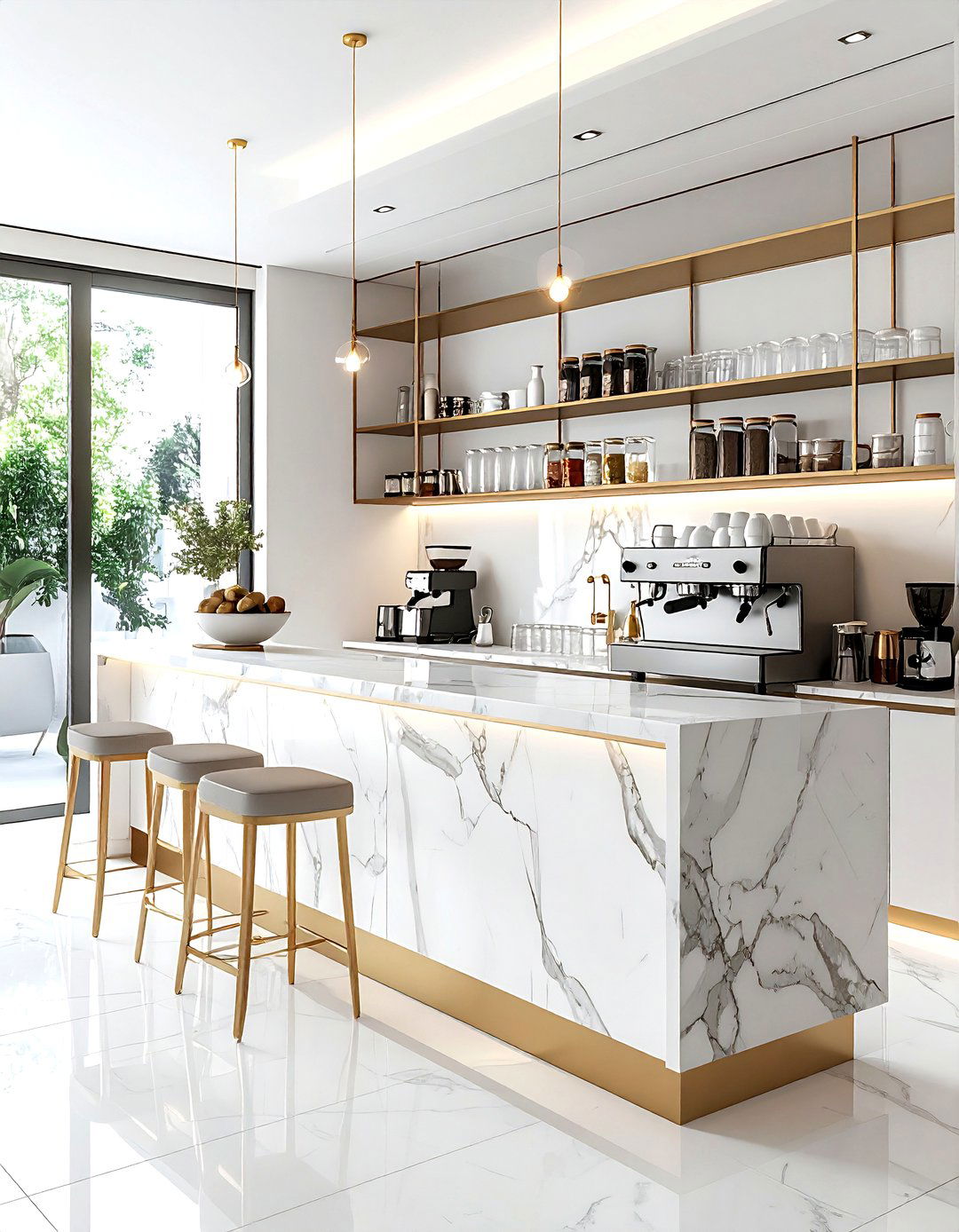 Elevated Coffee Bar - 30 stunning home decor ideas