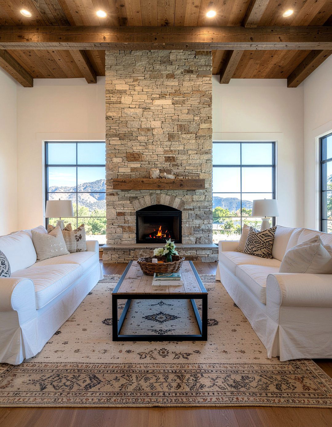 Ellen DeGeneres rustic living room - 30 celebrity living room ideas