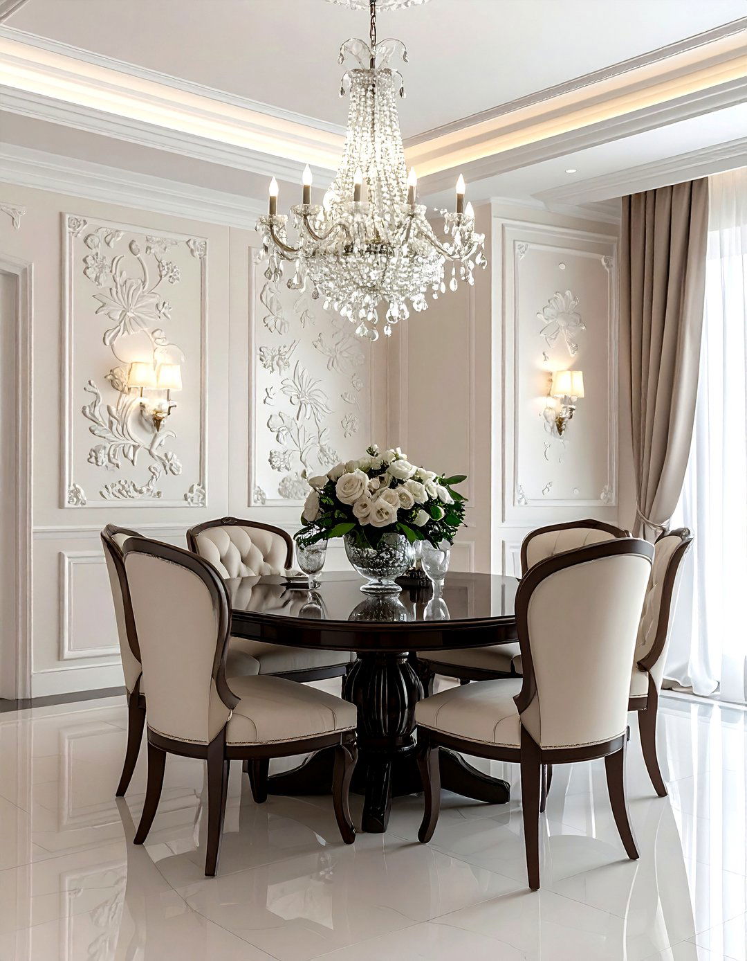 Embossed floral wallpaper - 30 textured wallpaper ideas