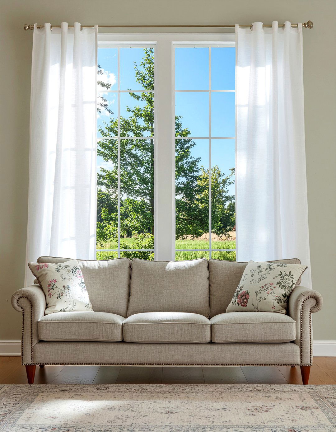 Embroidered Sheer Curtains - 30 living room sheer curtains