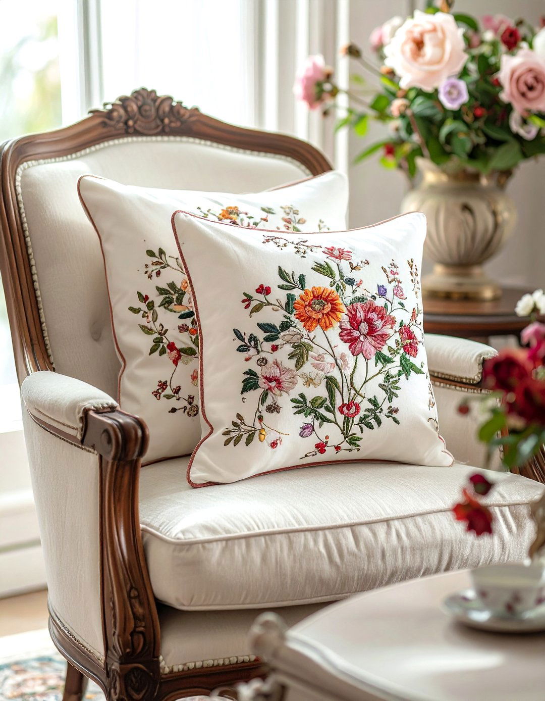 Embroidered Throw Pillow - 30 throw pillow ideas