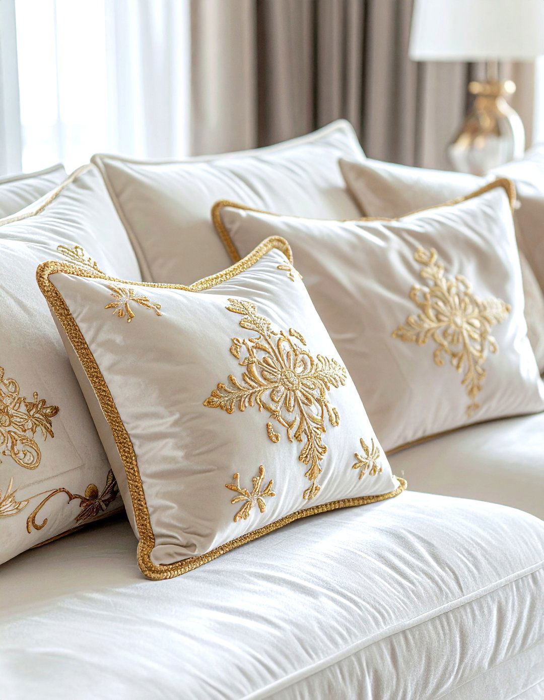 Embroidered Throw Pillows - 30 rich decor ideas
