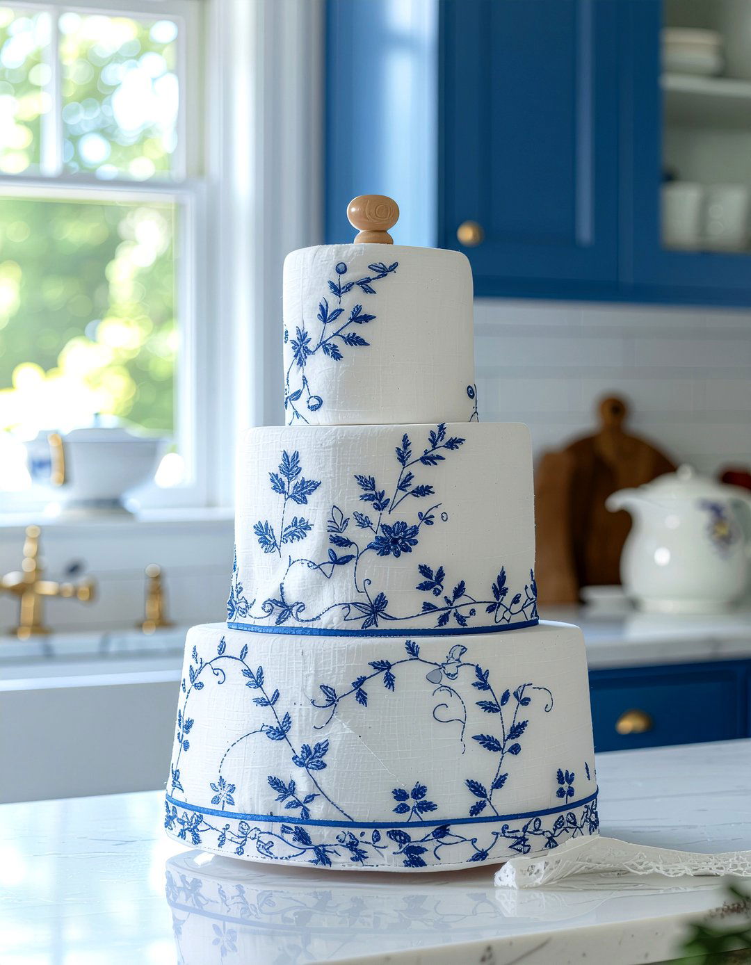 Embroidered Tiers - 30 kitchen curtain ideas