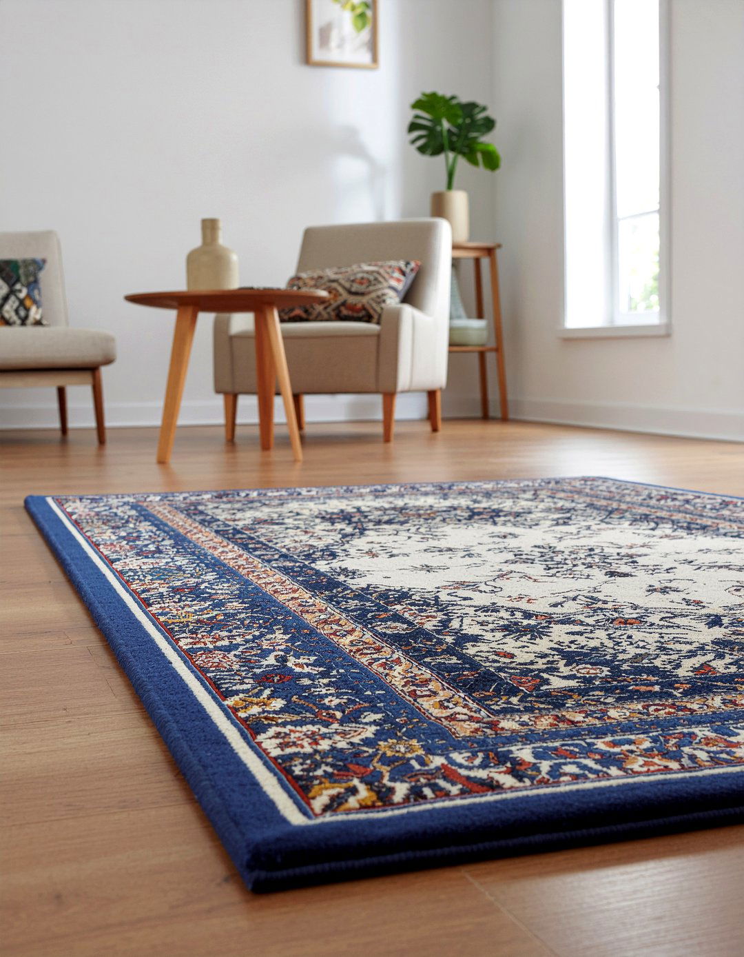 Embroidered area rug - 30 embroidered living room ideas