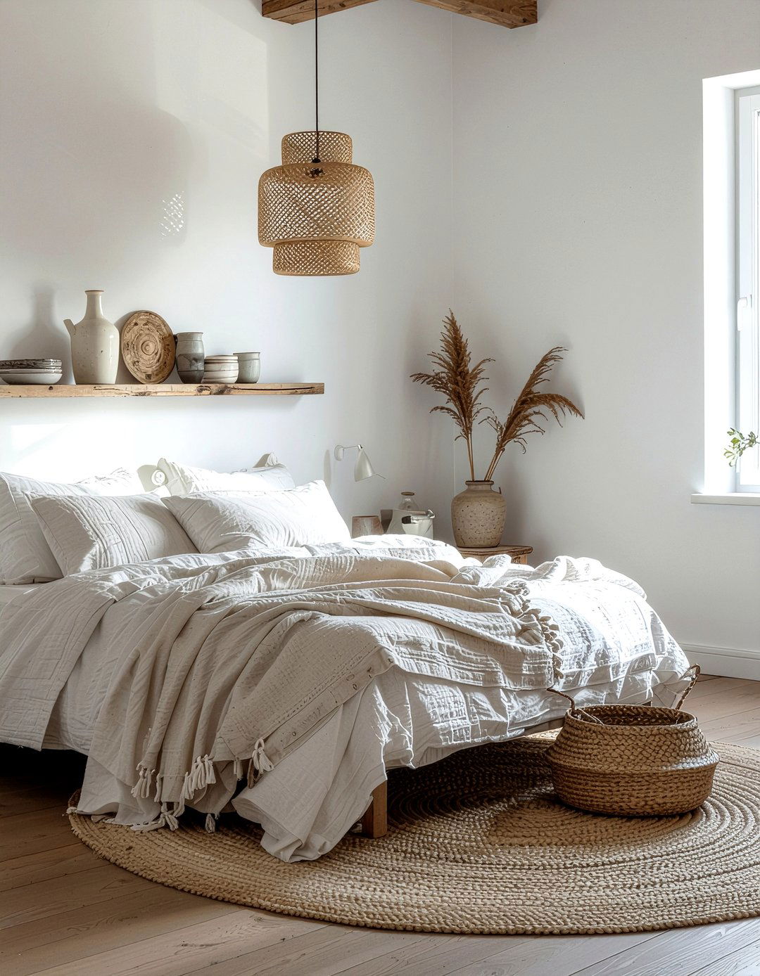 Embroidered linen drapes - 30 bedroom drapes