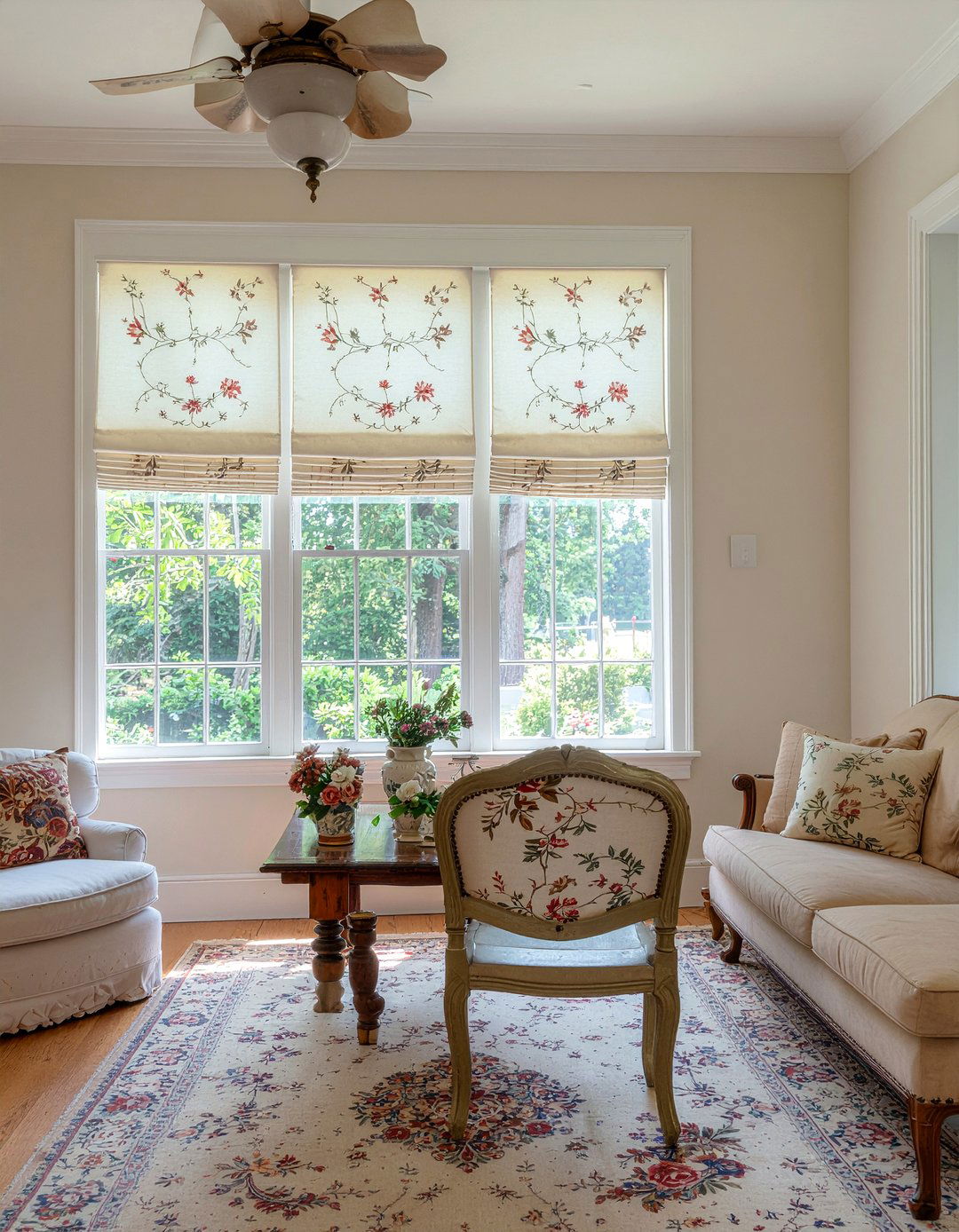 Embroidered roman shades - 30 living room roman shades