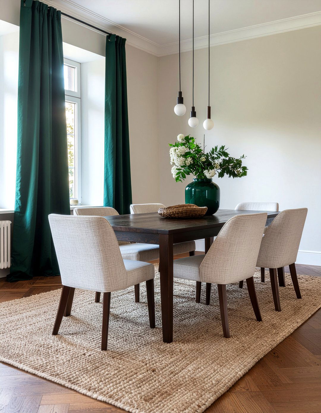 Emerald Green And Beige Dining Room - 30 emerald green dining room ideas