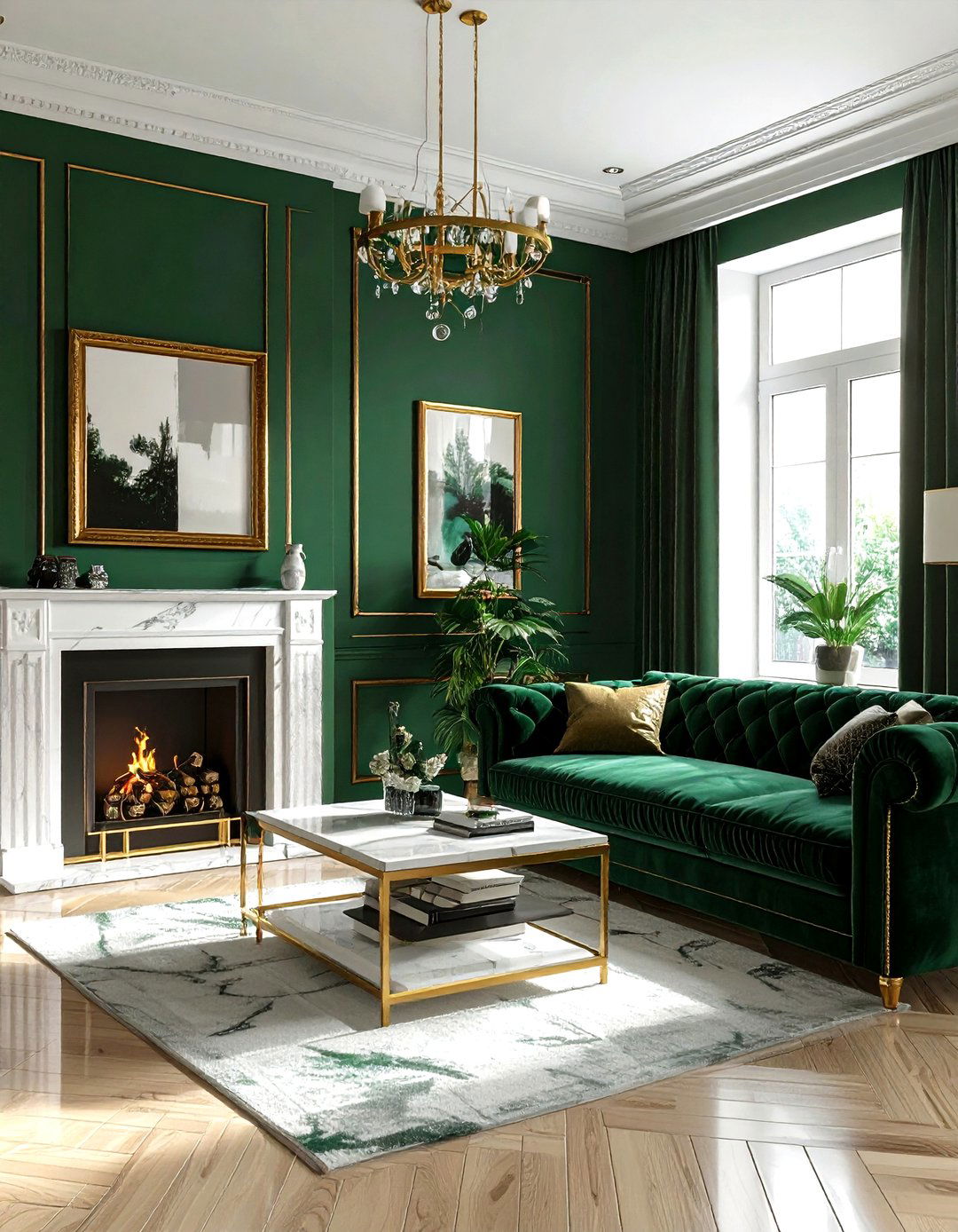 Emerald Green And Gold Living Room - 30 emerald living room decor ideas