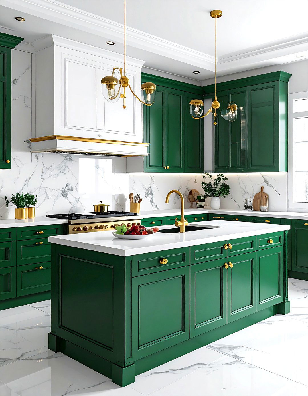 Emerald Green And White Kitchen Gold Hardware - 30 emerald and white kitchen ideas
