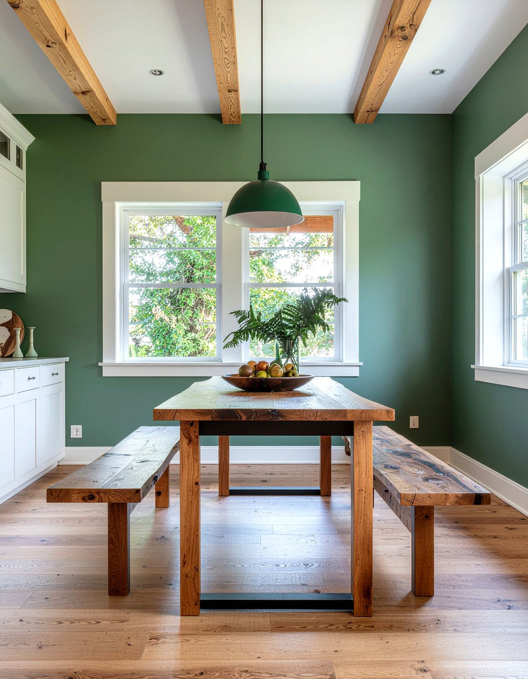 Emerald Green And Wood Dining Room - 30 emerald green dining room ideas
